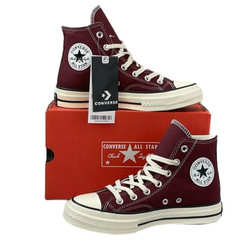 Кеди Converse All Star Chuck 70 Wine Red Hi 44 (бордові високі)