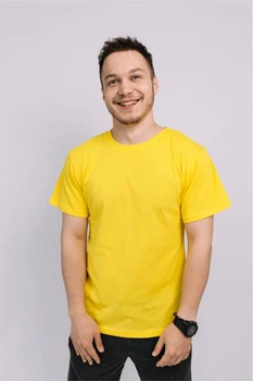 Футболка універсальна бавовна 100% ЖОВТИЙ, р.7XL