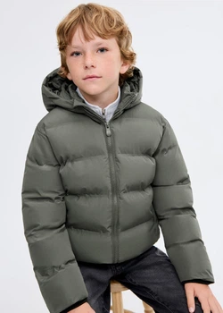 Куртка для мальчика MANGO Хаки 122см KL0548X1