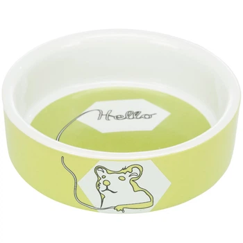 Миска Trixie для гризунів Hello Hamster хом'як керамічна 8 см 90 мл 4047974607343
