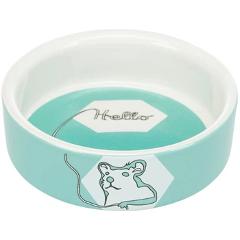 Миска Trixie для гризунів Hello Hamster хом'як керамічна 8 см 90 мл 4047974607343_1