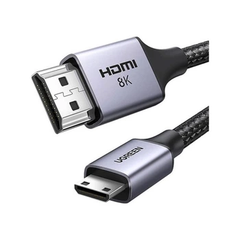 Кабель мультимедийный HDMI M to HDMI mini M 2.0m 8K HD163 black Ugreen (15515) UGREEN 15515 973134