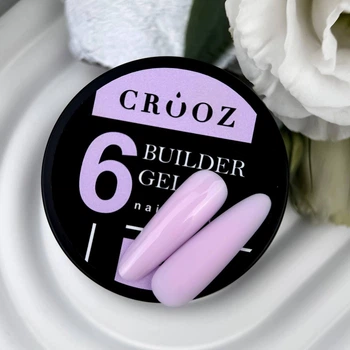 Гель для наращивания Crooz Builder Gel Lilak Blush 15 мл №6 (Лиловый)