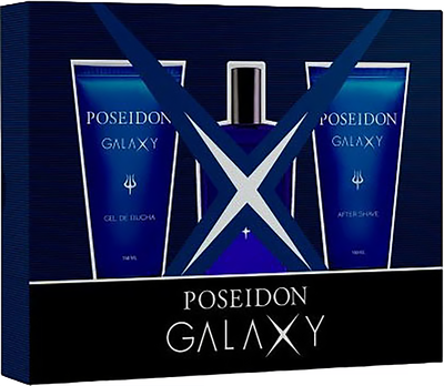 Набір для чоловіків Instituto Espanol Poseidon Galaxy Туалетна вода 150 мл + Гель для душу 150 мл + Бальзам після гоління 150 мл (8411047151563)