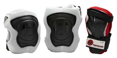 Захисний комплект для роликових коньків K2 PERFORMANCE M PAD SET S Black/white (L Чорно-білий)