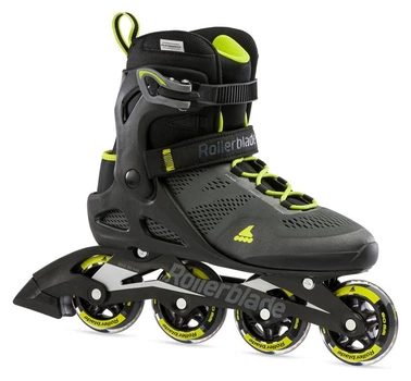 Роликові коньки для дорослих Rollerblade MACROBLADE 80 M 39 (7US) 250мм Black/lime (07100600) (275мм)
