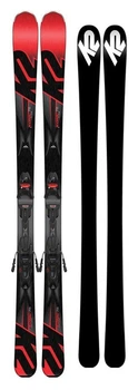 Лижі гірські комплект K2 KONIC 75+M2 10 TL COMPACT 163см Red/grey/black (10B0009.170.1+10B1014.170.1) (163 см red/black, red/grey)