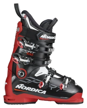 Черевики гірськолижні Nordica SPORTMACHINE 100 41 (265мм) Black/red/white (050R3001-WRH) (43 (280мм) 265мм black, red, white)