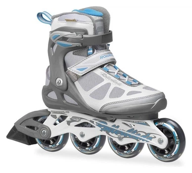 Роликові коньки для дорослих Rollerblade MACROBLADE W 35 (5US) 220мм Anthracite/light blue (07356700 9A6) (230мм)