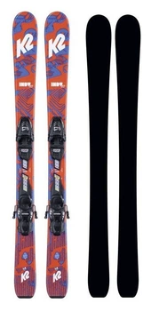Гірські лижі комплект для підлітків K2 INDY 4.5+FDT JR 100см Red/blue/white (10E0808.209.1+10D1019.109.2) (136 см синій, червоний, білий)