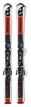 Лижі гірські комплект для підлітків Nordica TEAM J FDT+JR 4.5 120см Black/red/white (0A0346+0C9024MF001) (120 см black, red, white)