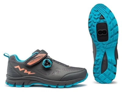 Туфлі велосипедні Northwave CORSAIR WOMAN 37 (6.5US) Anthra/blue/coral (80193046) (257мм anthra, blue, coral)