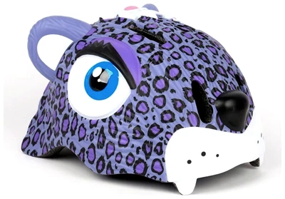 Шолом Crazy Safety Purple Leopard (23,5 см x 19,5 см x 18,5 см 49-55 см регульований Пурпурний)