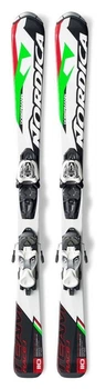 Лижі для підлітків комплект Nordica TEAM J RACE FASTRAK+M 4.5 100см White/black (0A5172E1+0C3138 001) (100 см white/black)
