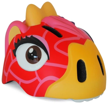 Шолом Crazy Safety Red Giraffe (23,5 см x 19,5 см x 18,5 см 49-55 см регульований Червоний)