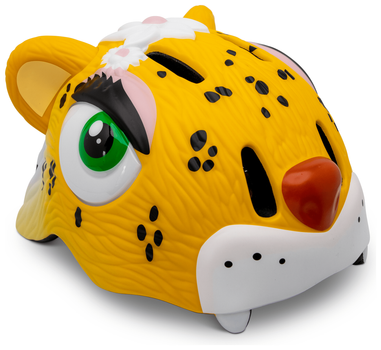 Шолом Crazy Safety Yellow Leopard (23,5 см x 19,5 см x 18,5 см 49-55 см регульований Жовтий)