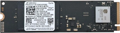 SSD диск Micron 2400 512GB M.2 2280 PCIe 4.0 NVMe QLC 3D NAND (MTFDKBA512QFM) OEM