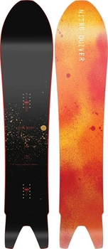 Сноуборд Nitro POW 154 Black orange (830655) (154 см black/orange)