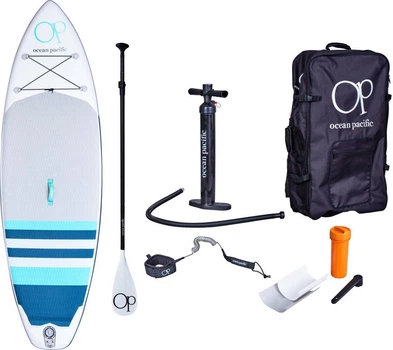 Надувна SUP дошка Ocean Pacific Sunset All Round 96 - White/Grey/Teal (FRD.037672)