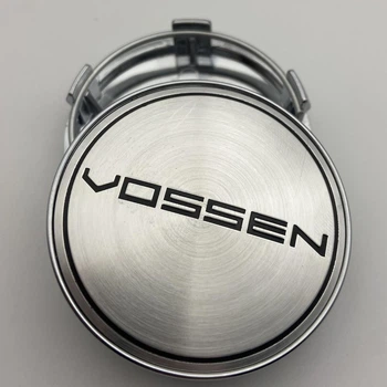 Колпачок с логотипом Vossen 60мм 56 мм хром заглушка в диск