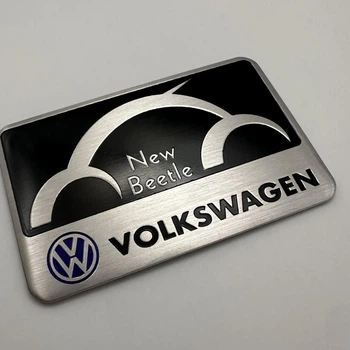 Наклейка Rline VW Volkswagen (Фольксваген) металева 80 мм 50 мм шильдик табличка New Beetle