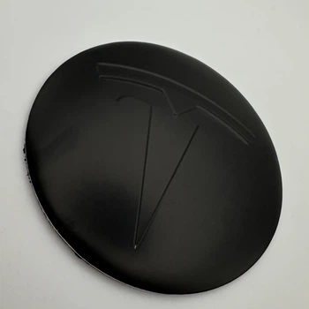 Наклейка TESLA 56 мм металева чорна тесла на ковпачки