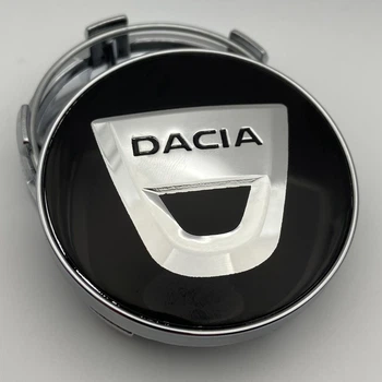Колпачок Dacia черные/хром 60 мм 56 мм заглушка в диск дача