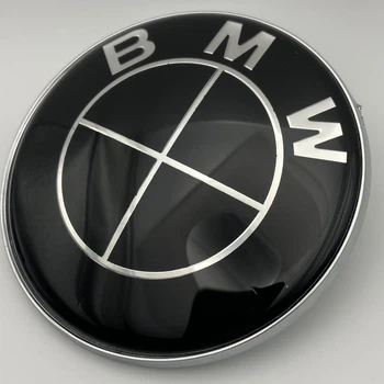 Значок BMW 74 мм. Емблема БМВ на капот і багажник 51148132375 74 мм знак чорна