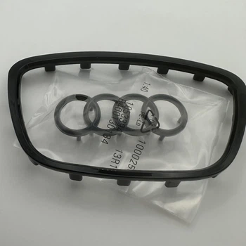 Накладка кермо Audi-ауди Емблема рамка airbag у подушку безпеки 112 мм 66 мм чорна (ауді) 16 пінів ВСТАВКА