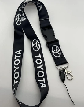 Брелок для ключей с карабином шнурок на шею ремешок Toyota тойота
