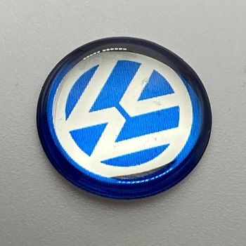 Наклейка на ключ VW Фольсваген синяя 14 мм Volkswagen