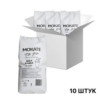Молочный коктейль Mokate со вкусом банана 1кг×10уп