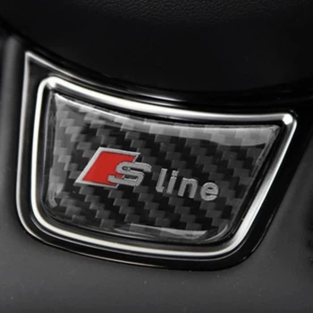 Накладка на руль для Audi Sline S3 A7 A1 A5 A4 A3 B7 Q7 TTA6 Q5 B8 Q3 80 R8 A8 C7 B5 Q2 табличка ауди