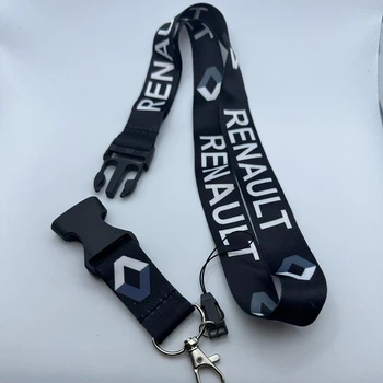 Брелок для ключей с карабином шнурок на шею ремешок рено Renault