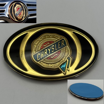 Знак крайслер Chrysler Эмблема 70 мм 47 мм шильдик