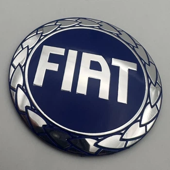 Наклейка для колпачков с логотипом Fiat Фиат 56 мм синяя