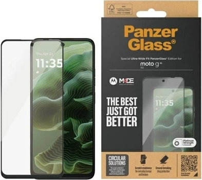 Szkło hartowane PanzerGlass Screen Protector Ultra-Wide Fit do Motorola Moto G35 5G (5715685013386)