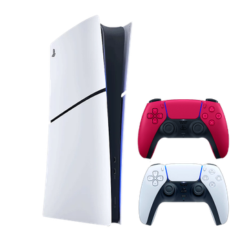 Набір Консоль Sony PlayStation 5 Slim Digital Edition 825GB White + Геймпад Бездротовий DualSense Cosmic Red