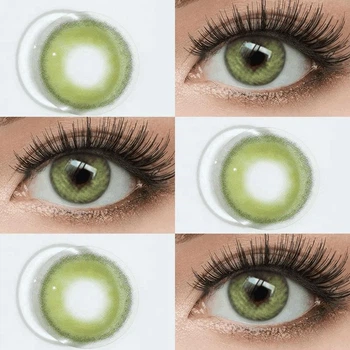 Зелені контактні лінзи ELITE Lens Айс мілк грін 2 шт