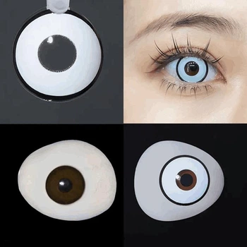 Белые контактные линзы ELITE Lens Менсон 2 шт
