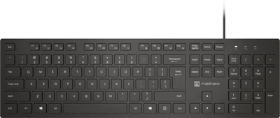 Klawiatura przewodowa Natec Herring USB Black (NKL-2341)