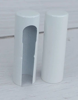 Накладка декоративная на петлю 3D алюминий: WHITE белый