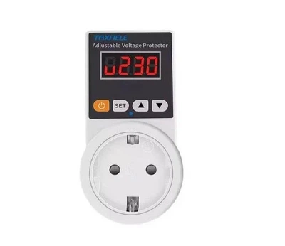 Реле напрги 16A 140V~300V регульоване захисне реле напруги розеточне Відсікач напруги TAXNELE