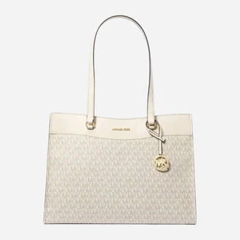 Сумка шоппер женская из искусственной кожи Michael Kors 639563770 Молочная (1159854187)