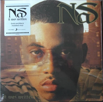 Nas - It Was Written (2 пластинки, Золотой, Чёрный, Мрамор, Альбом, Переиздание)