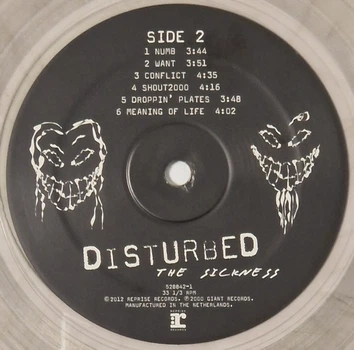 Disturbed - The Sickness (Прозрачный, Чёрные облака, Альбом, Лимитированое, Переиздание)