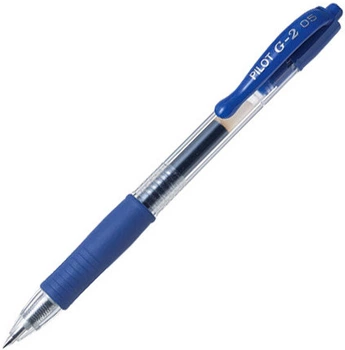 Ручка гелевая автомат Pilot 0,5 синяя (BL-G2-5-L)