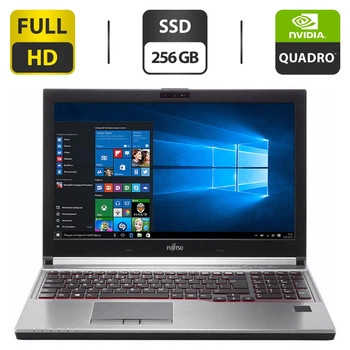 Рабочая станция Fujitsu Celsius H760 / 15.6" IPS / Intel Core i5-6440HQ (4 ядра по 2.6-3.5 GHz) / 16GB DDR4 / 256GB SSD / Quadro M600M, 2GB GDDR5, 128-bit / WebCam / DisplayPort б/у