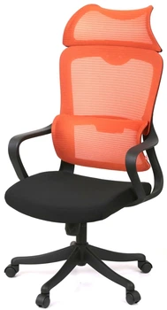 Кресло АКЛАС Дориан BL TILT (K-09 Orange/OS Black)