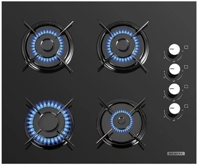 Варочная поверхность газовая Kumtel KO-40TAHDF Black